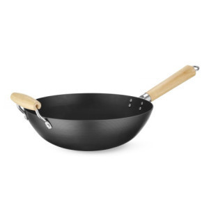 Wok mit Holzgriff - ø 110 mm - HENDI