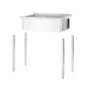 Single Welded Sink Table - D 600 x W 1000 mm - HENDI
