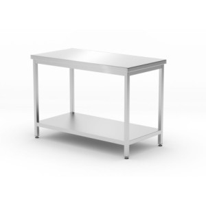 Table Centrale Profi Line avec Étagère - L 1200 x P 600 mm - HENDI