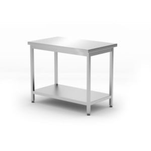 Zentraler Arbeitstisch Kitchen Line mit Regal - T 600 x B 1000 mm - HENDI