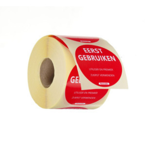 Etiketten "Zuerst verwenden" - Rolle mit 500 - HENDI