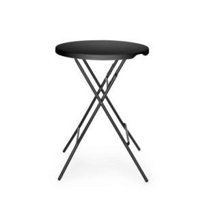 Stehtisch Klappbar Schwarz - ø 800 mm - HENDI