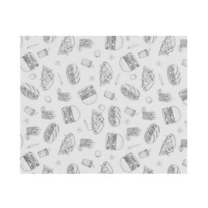 Fettabweisendes Papier Hamburger - 200 x 250 mm - HENDI