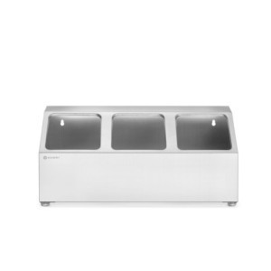 Halterung für Gastronorm-Behälter - 3 Fächer - HENDI