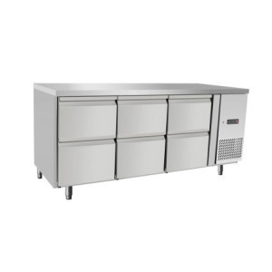 Kühlschrank Theke 6 Schubladen - 420 L - HENDI