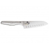 Messer Santoku mit Alveolen Seki Magoroku Shoso 16,5 cm - Präziser und robuster Schnitt