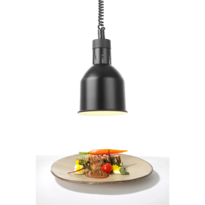 Verstellbare Schwarze Zylindrische Wärmelampe - HENDI