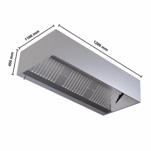 Würfelhaube 1100 LED ohne Motor - Dynasteel Qualität Inox AISI 304