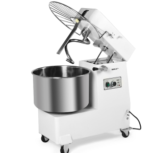 Knetmaschine 50 L mit abnehmbarem Kessel und hochklappbarem Kopf - Variable Geschwindigkeit - Dynasteel