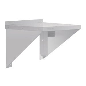 Edelstahlregal für Mikrowellen - 560 x 460 mm Aufbereitet