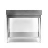 Table Inox avec Dosseret et Etagère - Dynasteel - Essentiel restauration