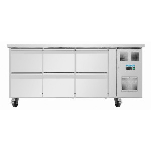 Tischkühler GN 1/1 6 Schubladen Serie U - 465 L - Polar