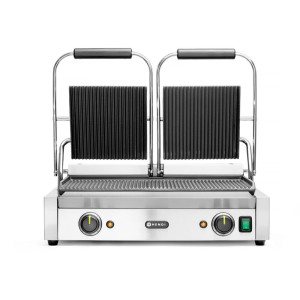 Grill de Contact - Modèle Double - Plaques Rainurées Reconditionné