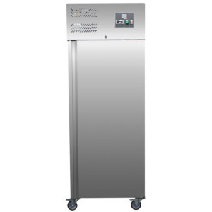 Positive Kühlschrank aus Edelstahl - 1 Volltür - Aufbereitet