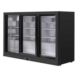 Rückkühlschrank 320 L 3 Schiebetüren aus Glas