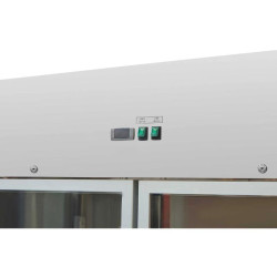 Positive Kühlvitrine 2 Glastüren GN2/1 - 1400 L