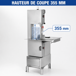 Scie à Os Pro Dynasteel 2400 mm 2200 W 380 V Inox
