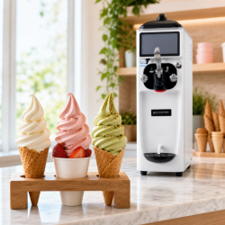Machine à Crème Glacée Soft 16 L/h 1050 W - Dynasteel