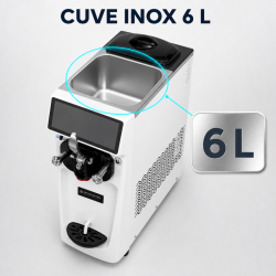 Machine à Crème Glacée Soft 16 L/h 1050 W - Dynasteel