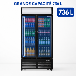 Getränkevitrine 736 L 2 Glastüren 2-8 °C R290