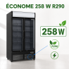 Vitrine à Boissons 736 L 2 Portes Vitrées 2-8 °C R290