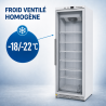 Armoire Congélation 400 L Vitrée Froid Ventilé -18/-22°C