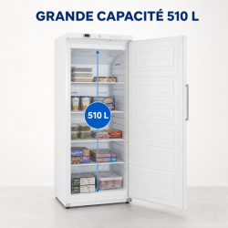 Gefrierschrank 510 L Belüftet -18/-22°C Weiß