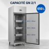 Edelstahl-Tiefkühlschrank GN2/1 - 650 L - Dynasteel