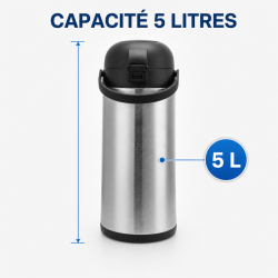 Thermos Coffee Maker with Pump 5 L Stainless Steel — Airpot Buffet