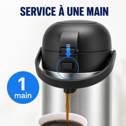 Thermos Coffee Maker with Pump 5 L Stainless Steel — Airpot Buffet
