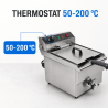 Friteuse Professionnelle 13 L 3000 W avec Vidange - Inox