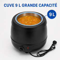 Soupière Électrique Pro 9 L 400 W — Thermostat 30-80 °C