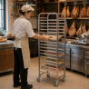 Gastronormmaßstab GN 1/1 15 Ebenen Edelstahl Rollen