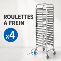 Edelstahl-Backleiter 16 Ebenen 600x400 | Dynasteel