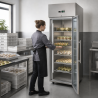 Positive Glass Door Refrigerated Cabinet 650 L Ventilated Cooling