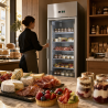 Positive Glass Door Refrigerated Cabinet 650 L Ventilated Cooling