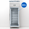Positive Glass Door Refrigerated Cabinet 650 L Ventilated Cooling