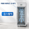 Positive Glass Door Refrigerated Cabinet 650 L Ventilated Cooling