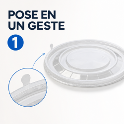 PET-Deckel Ø 165 mm für Salatschüssel 1300 ml - x300