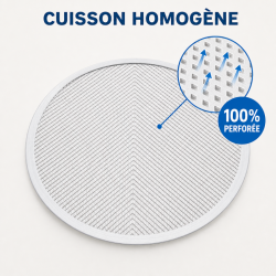 Perforated Pizza Plate Ø 400 mm Aluminum
