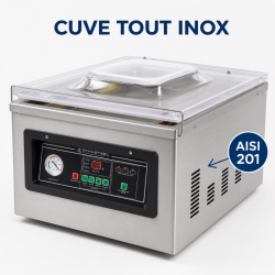 Machine Sous Vide à Cloche 900 W - Soudure 400 mm Inox