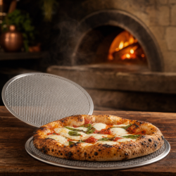 Perforiertes Pizzablech Ø 250 mm Aluminium — Dynasteel