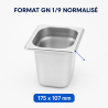Gastro GN 1/9 Stainless Steel Container - Depth 150 mm - 1.4 L