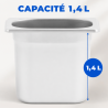 Bac Gastro GN 1/9 Inox - Prof. 150 mm - 1,4 L