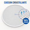 Perforated Pizza Plate Ø 350 mm Aluminum — Pro