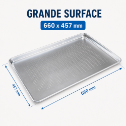 Perforierte Aluminium-Präsentationsplatte 660 x 457 mm