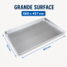 Perforierte Aluminium-Präsentationsplatte 660 x 457 mm