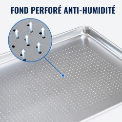 Perforierte Aluminium-Präsentationsplatte 660 x 457 mm