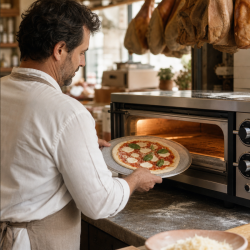 Perforiertes Pizzablech Ø 280 mm Aluminium — Dynasteel