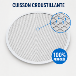 Perforiertes Pizzablech Ø 280 mm Aluminium — Dynasteel
